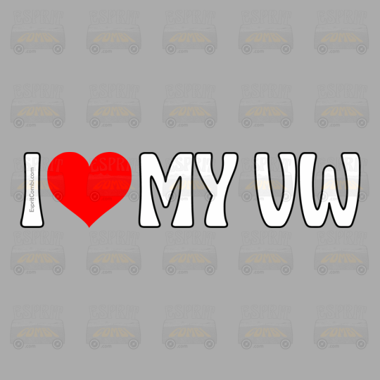 Sticker I ♥ my VW - EspritCombi.com