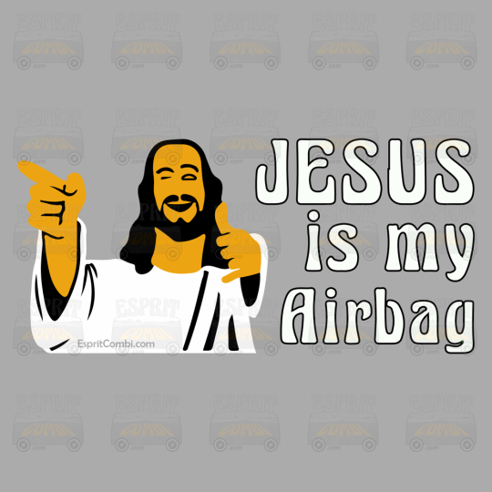 Sticker Jesus is my airbag - EspritCombi.com