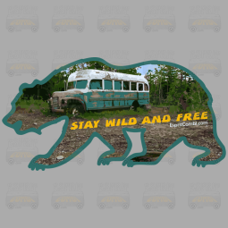 Sticker Stay wild and free - EspritCombi.com